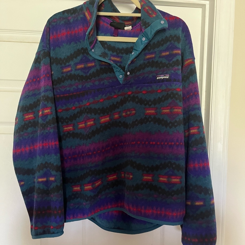 Patagonia Vibrant Patterned Fleece Jacket